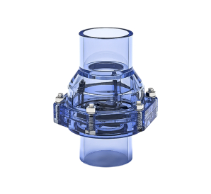 UPVC透明管件 翻板止回閥